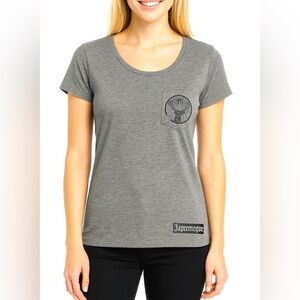 Jägermeister Logo Gray Promotional T-Shirt – Women’s Small